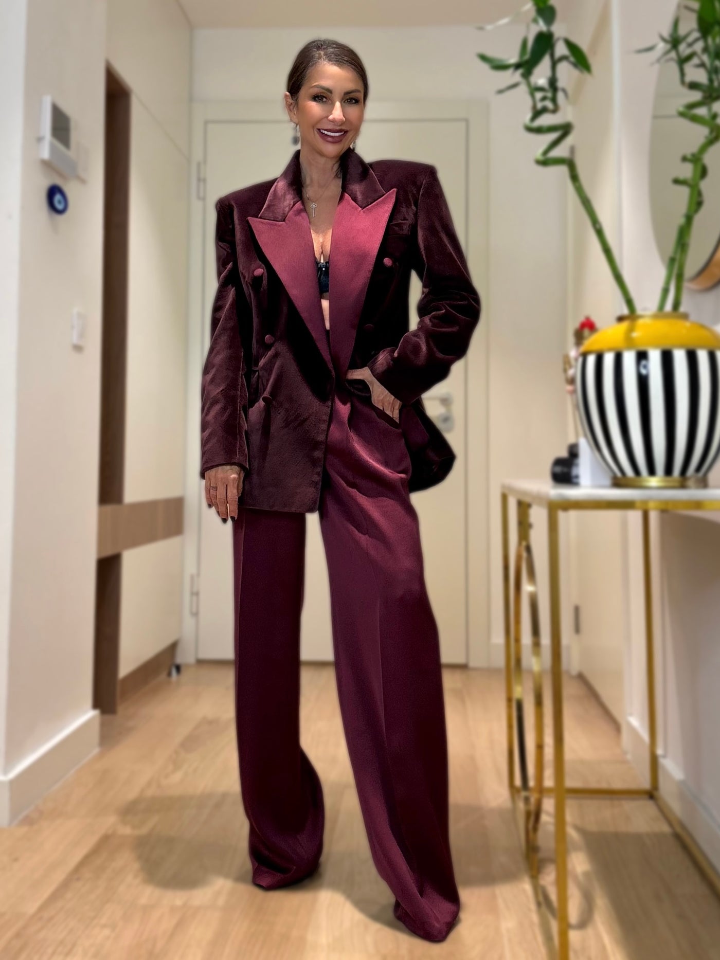 Burgundy - luxe suit