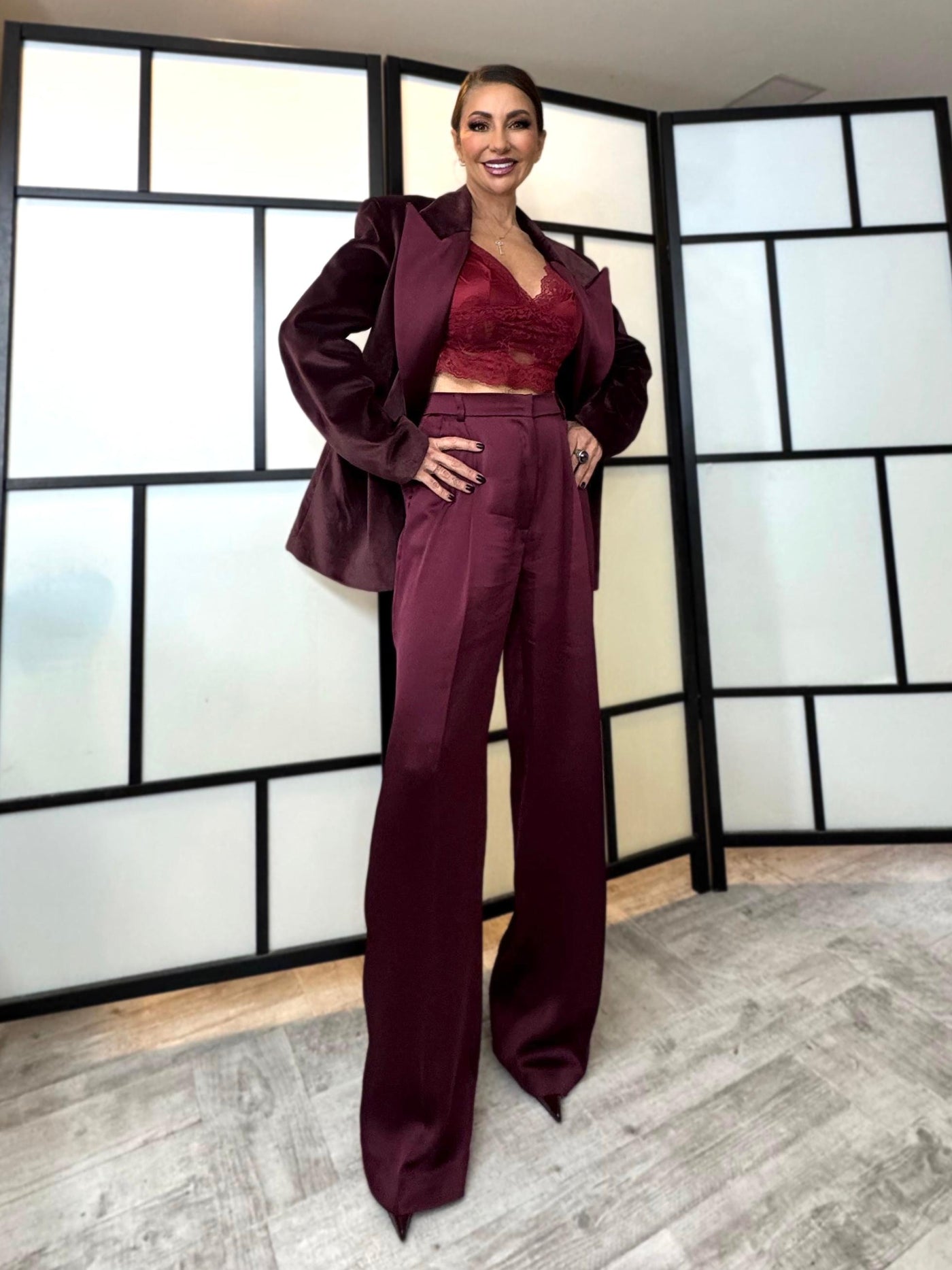 Burgundy - luxe suit