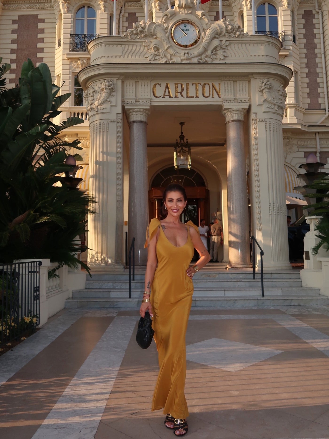 Golden Silk Dress