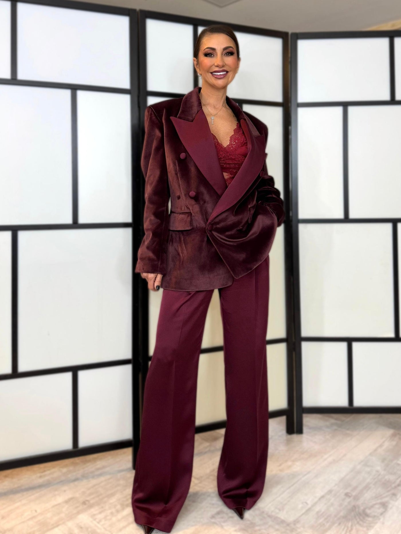 Burgundy - luxe suit
