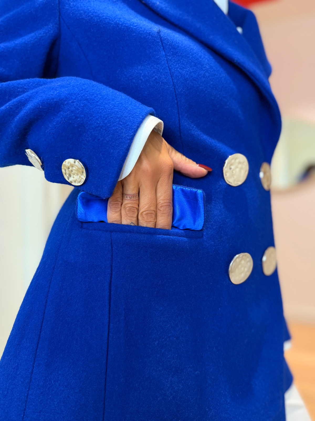 SUZANA PERIĆ ROYAL BLUE SIGNATURE COAT