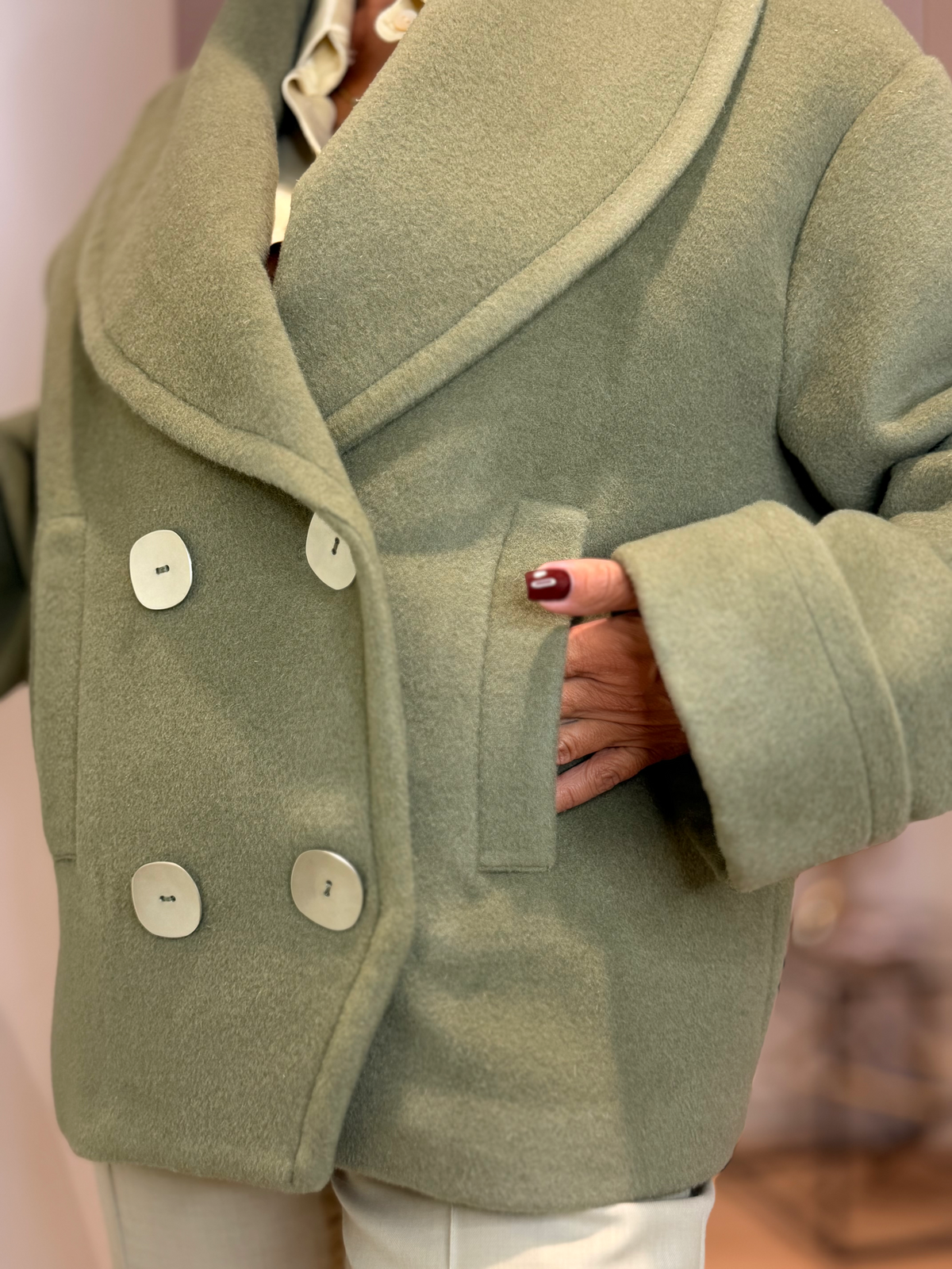SUZANA PERIĆ OLIVE COCOON COAT